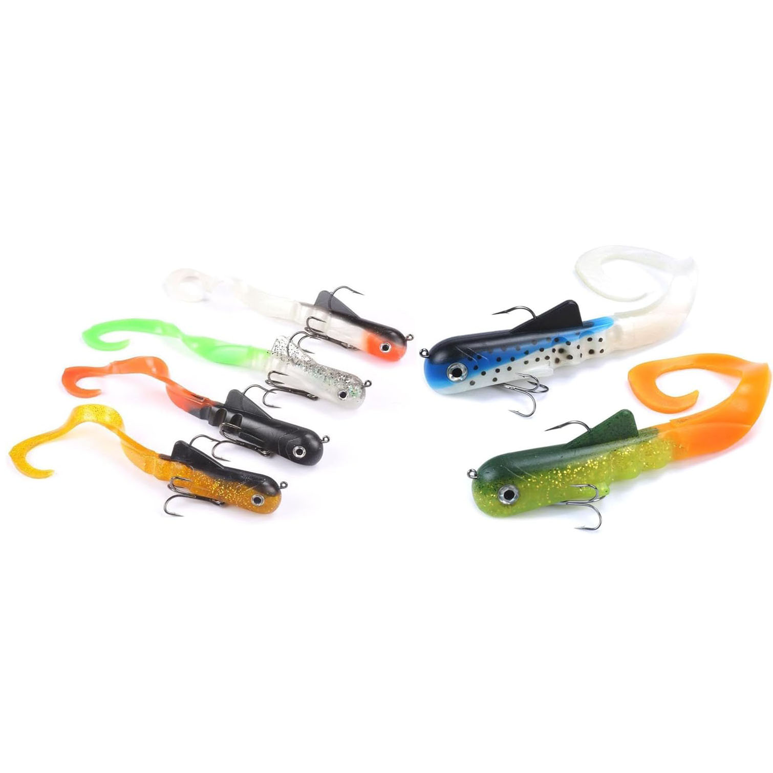 Fishing Lure Swimbait - 6ชิ้น/ล็อต Pike Musky Dawg ตกปลาเหยื่อล่อ Zabder