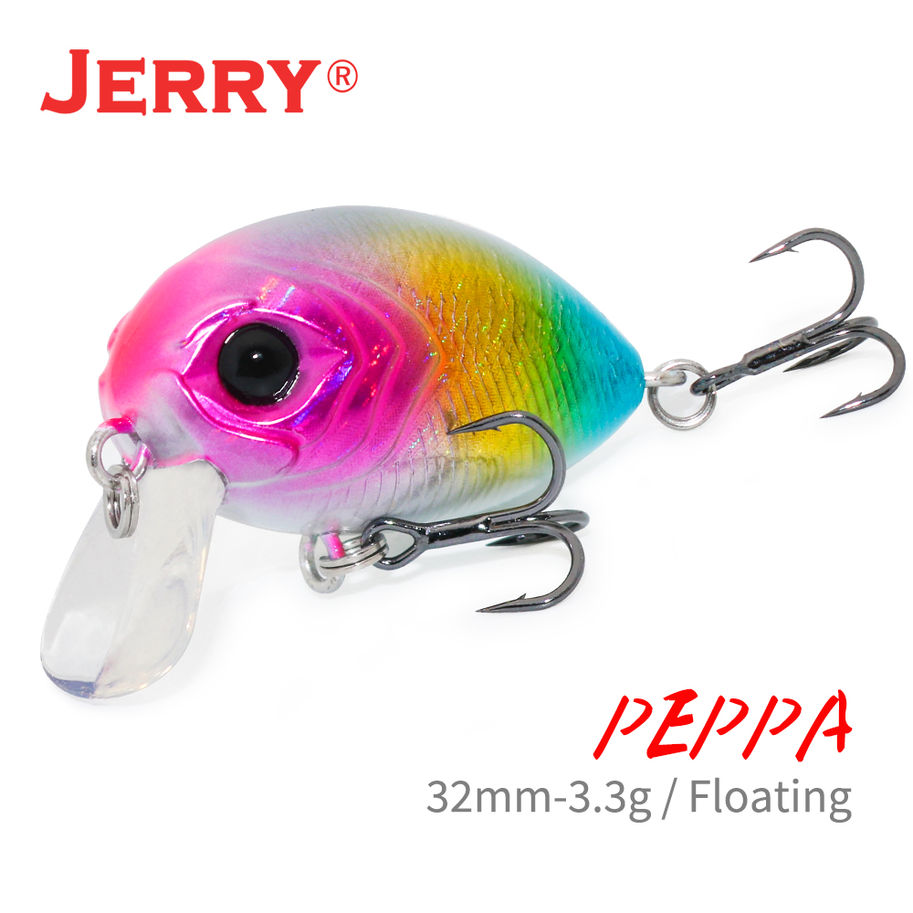 Fishing Lure Crankbait - Jerry Peppa Wobbler Lure ลอยเหยื่อตกปลาทะเล 32