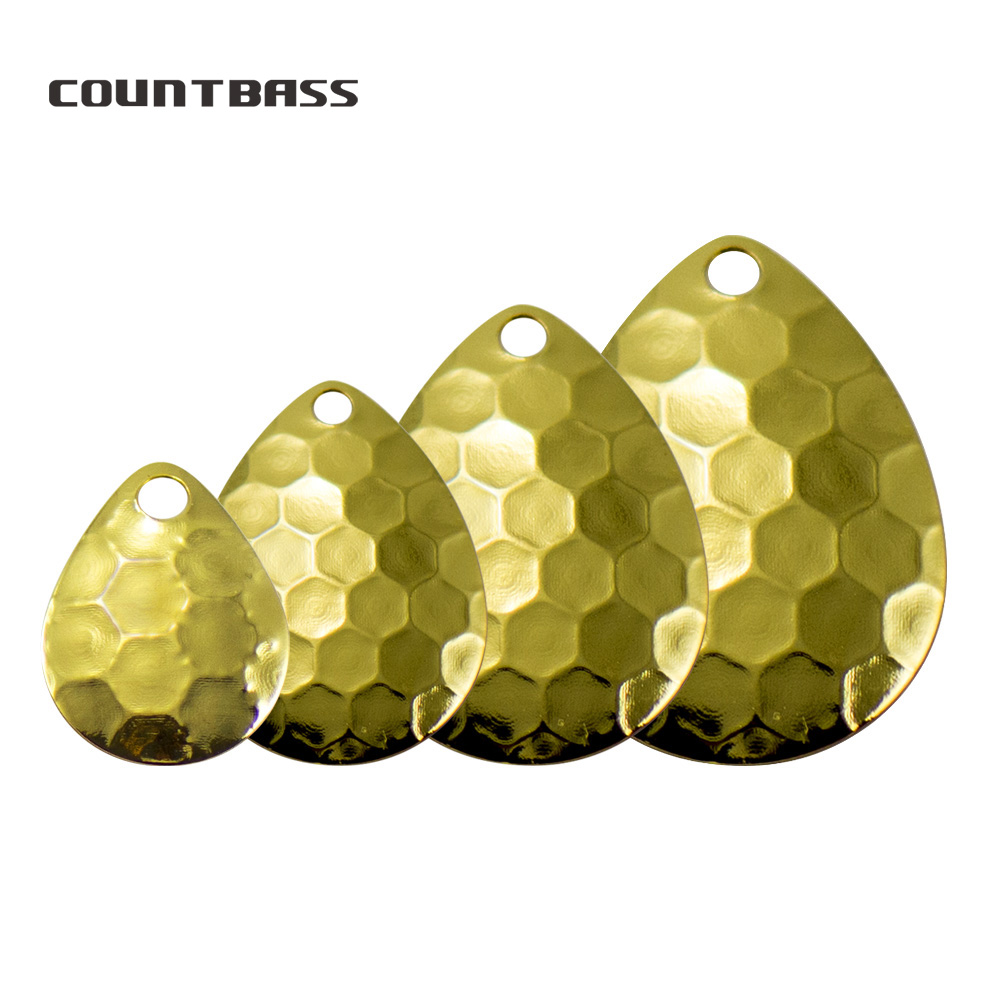 Fishing Lure Spinner - Countbass 50 ชิ้นขนาด 2-5 ทองชุบเหล็ก Colorado