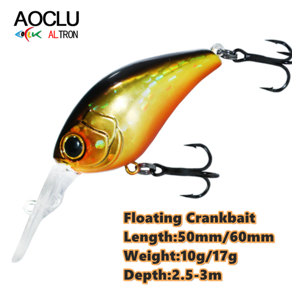 Aoclu เหยื่อล่อแบบแข็ง50มม. 10 - Fishing Lure Topwater บทวิจารณ์และราคา