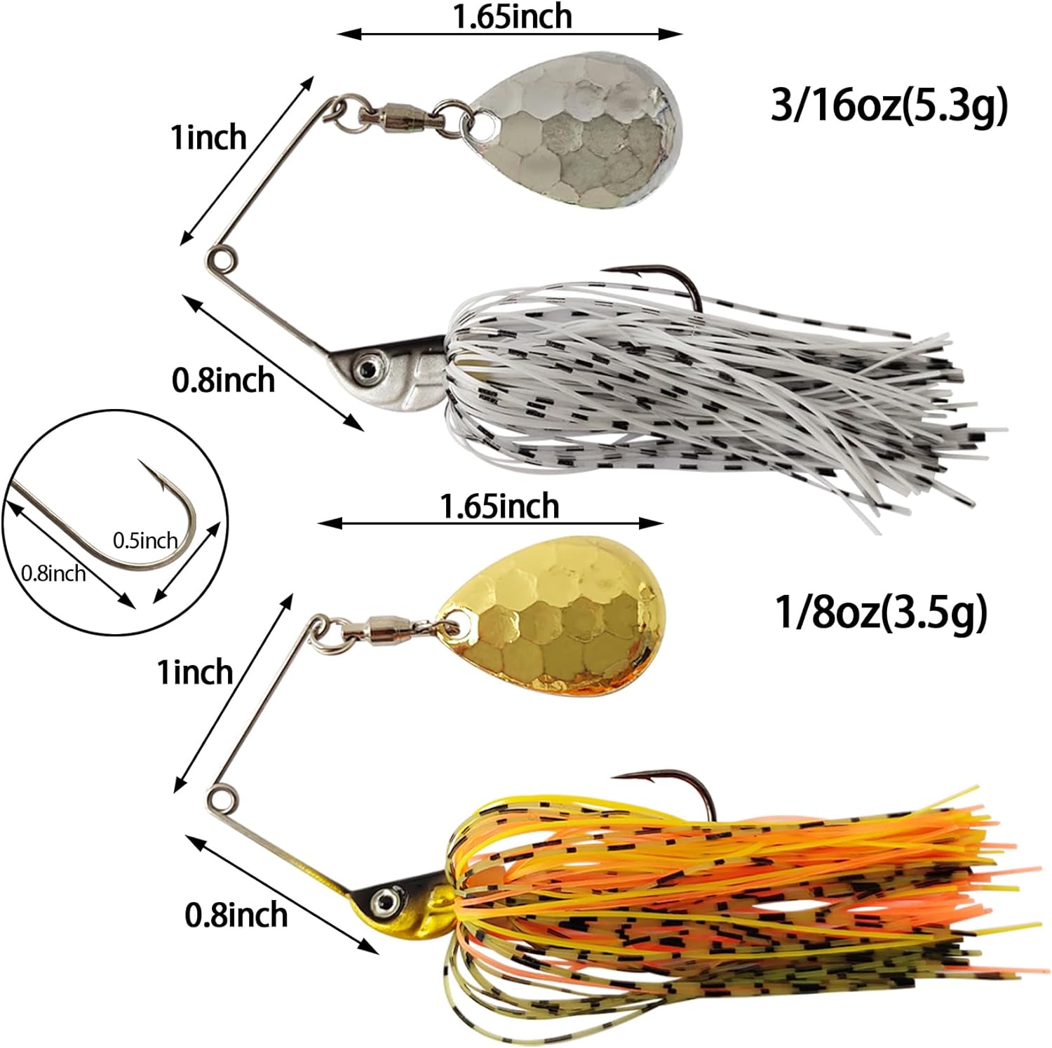 Eupheng Spinner เหยื่อช้อนลวดเ - Fishing Lure Swimbait บทวิจารณ์และราคา