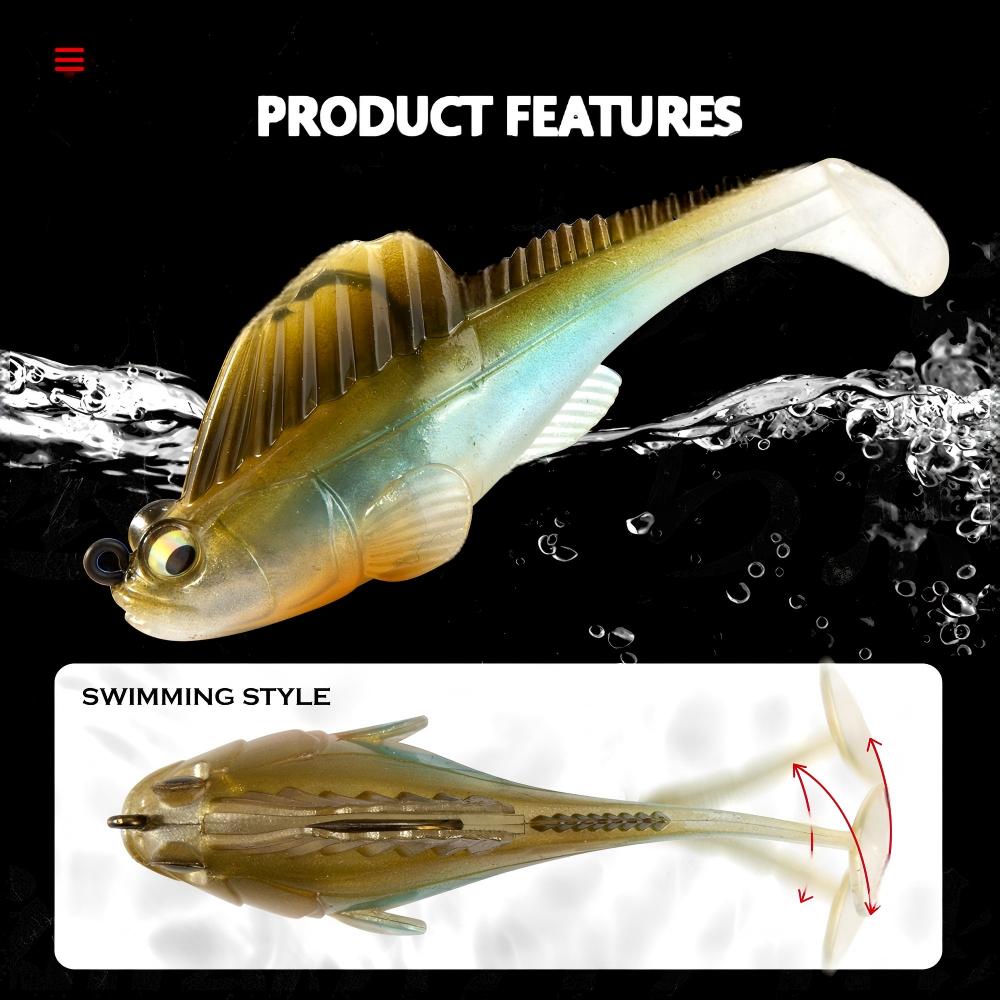 เหยื่อตกปลา Hunthouse แบบนิ่ม  - Fishing Lure Swimbait บทวิจารณ์และราคา