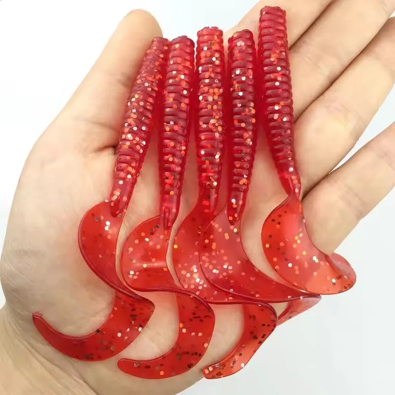 เหยื่อตกปลาแบบนิ่มทรงหนอน 5 ชิ - Fishing Lure Swimbait บทวิจารณ์และราคา