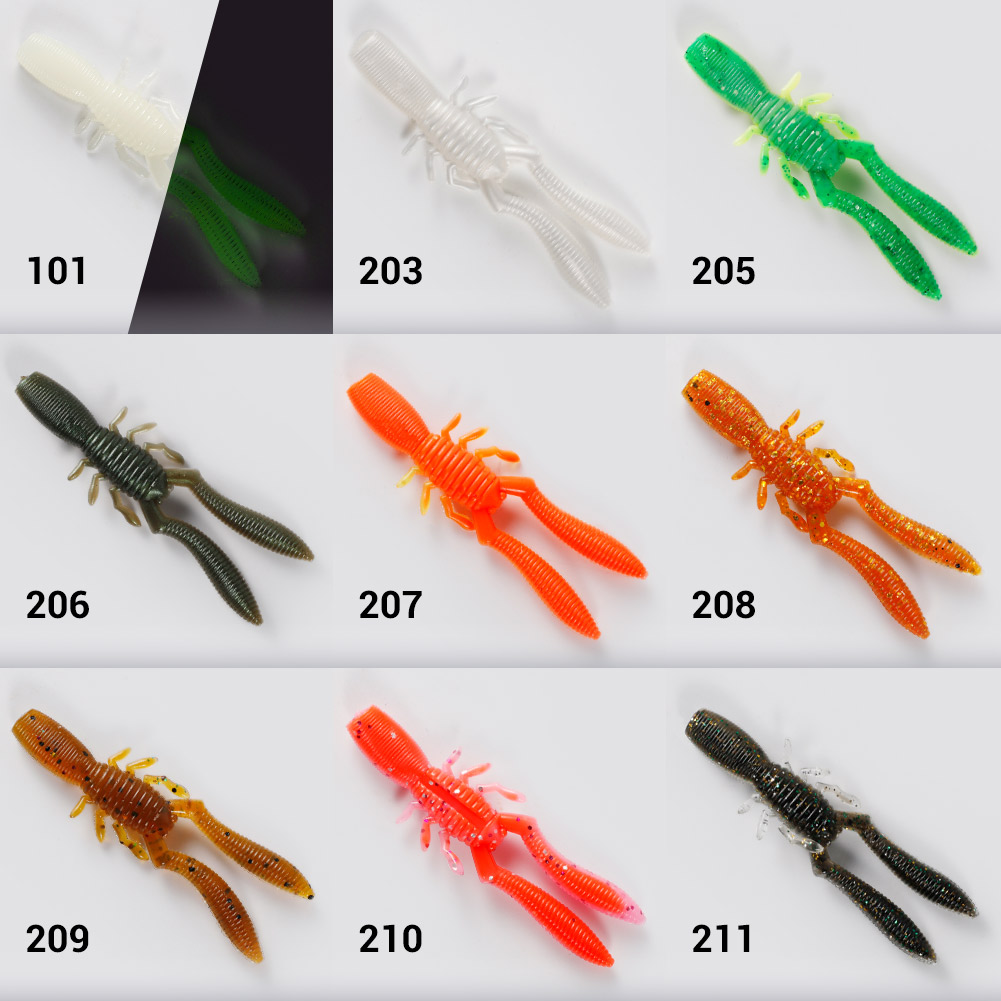 NOEBY ขวดกุ้ง Craw 75mm 3.3g S - Fishing Lure Swimbait บทวิจารณ์และราคา