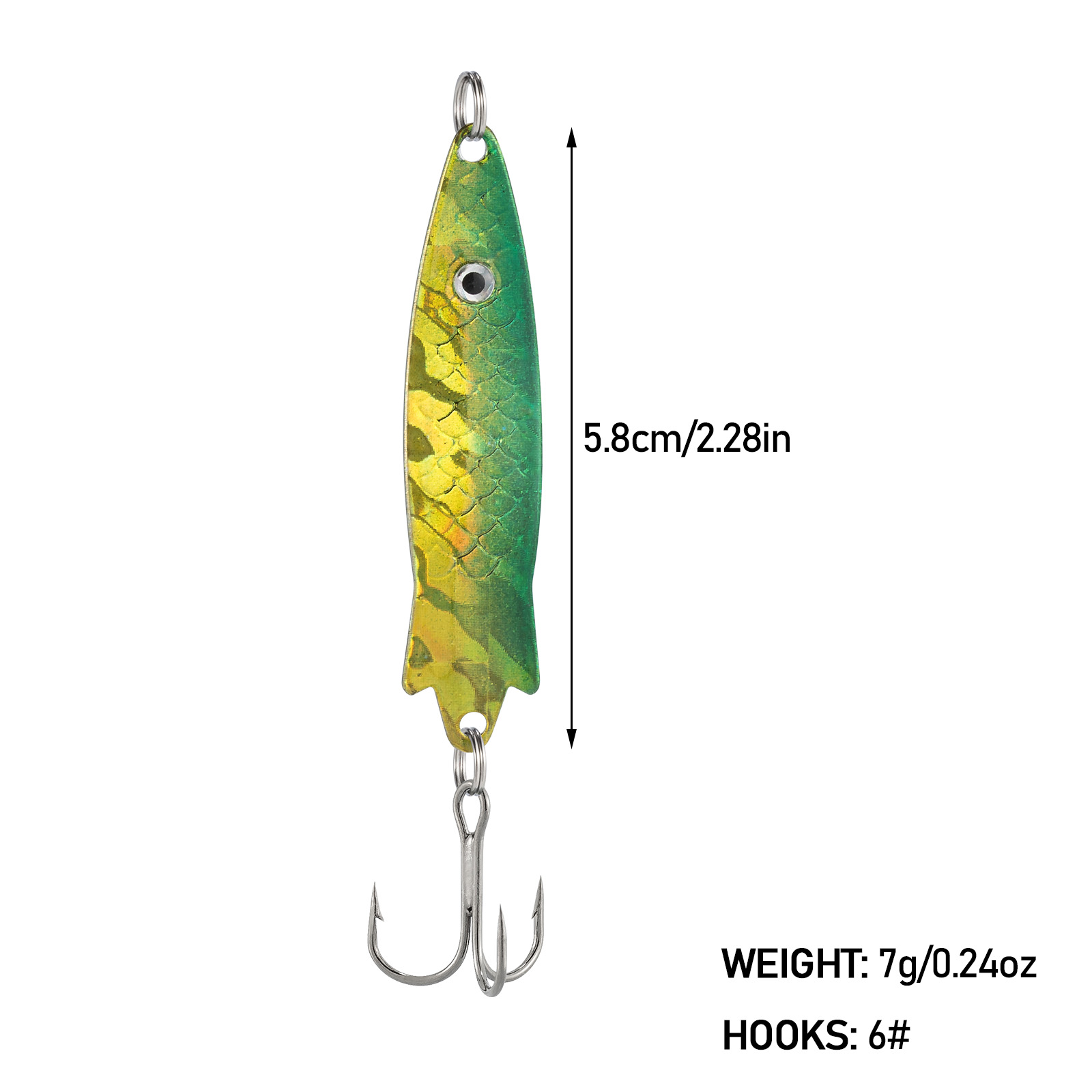 เหยื่อตกปลาโลหะรูปช้อนโทบี้7กร - Fishing Lure Swimbait บทวิจารณ์และราคา