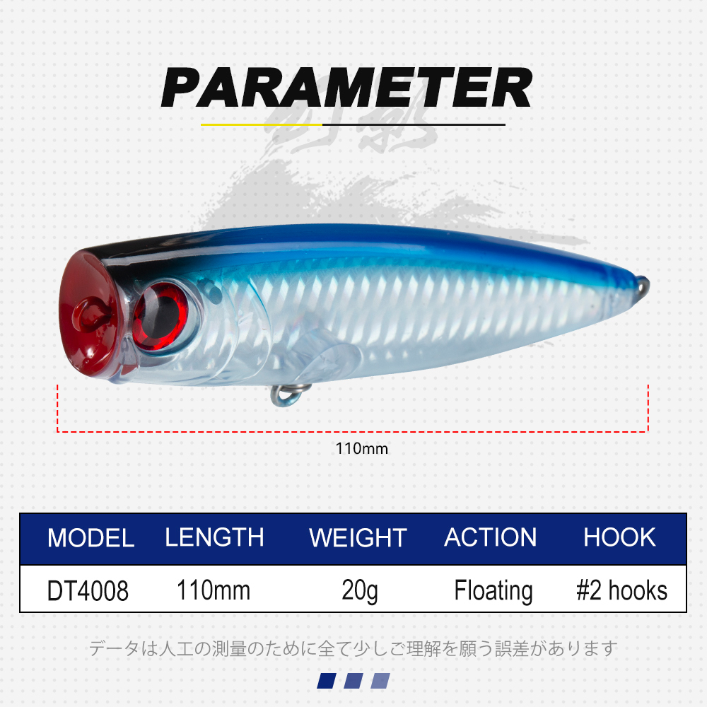 เหยื่อตกปลาแบบ Popper สำหรับผิ - Fishing Lure Popper บทวิจารณ์และราคา