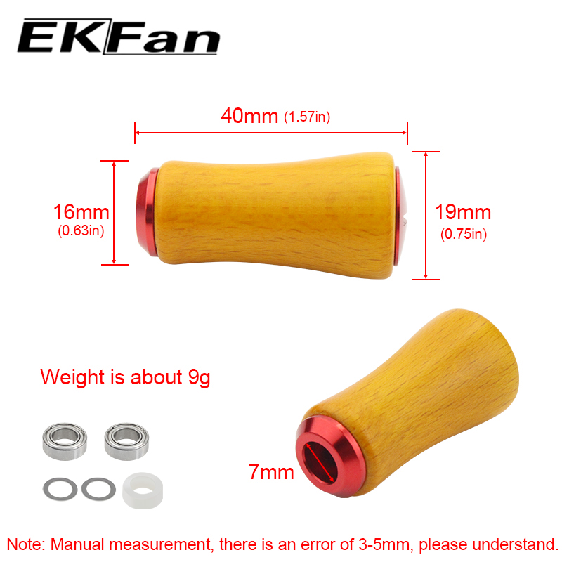 ลูกบิดมือหมุนรอกเบทคาสติ้ง EKF - Fishing Lure Accessories บทวิจารณ์และราคา