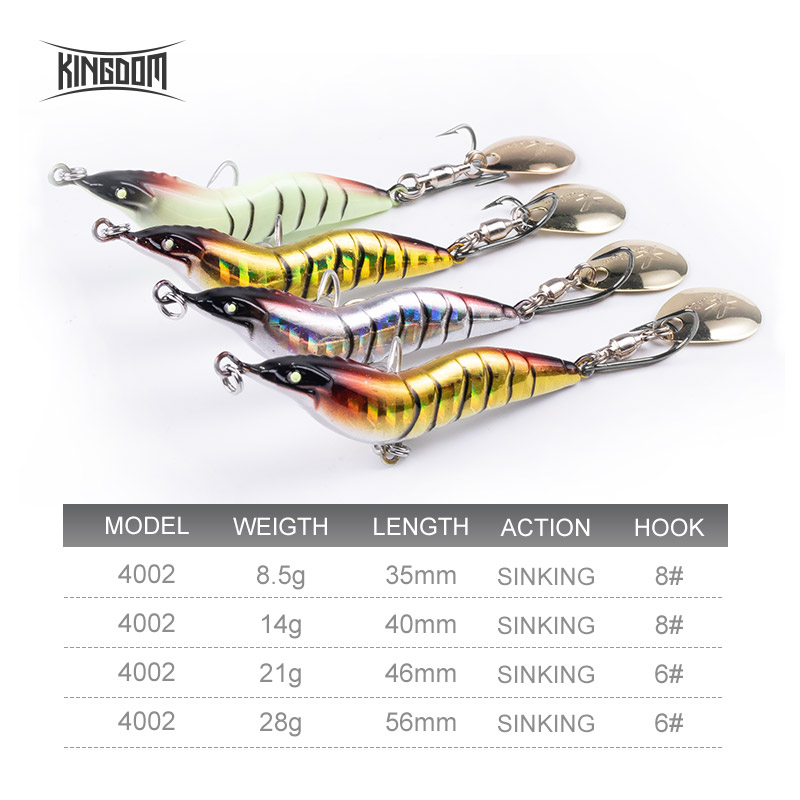 เหยื่อตกกุ้ง KINGDOM แบบใบพัดโ - Fishing Lure Blade Bait บทวิจารณ์และราคา