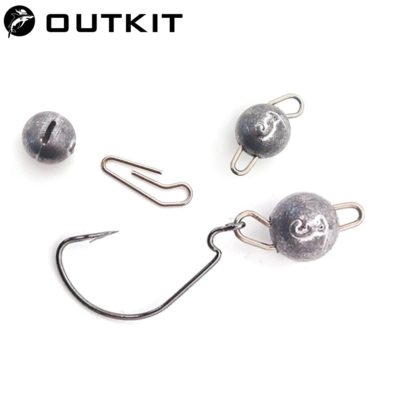 OUTKIT 10 ชิ้น/ล็อตหัวตะกั่ว S - Fishing Lure Accessories บทวิจารณ์และราคา
