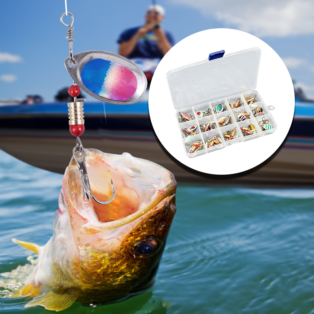เหยื่อตกปลาแบบช้อนโลหะ 30 ชิ้น - Fishing Lure Spinner บทวิจารณ์และราคา